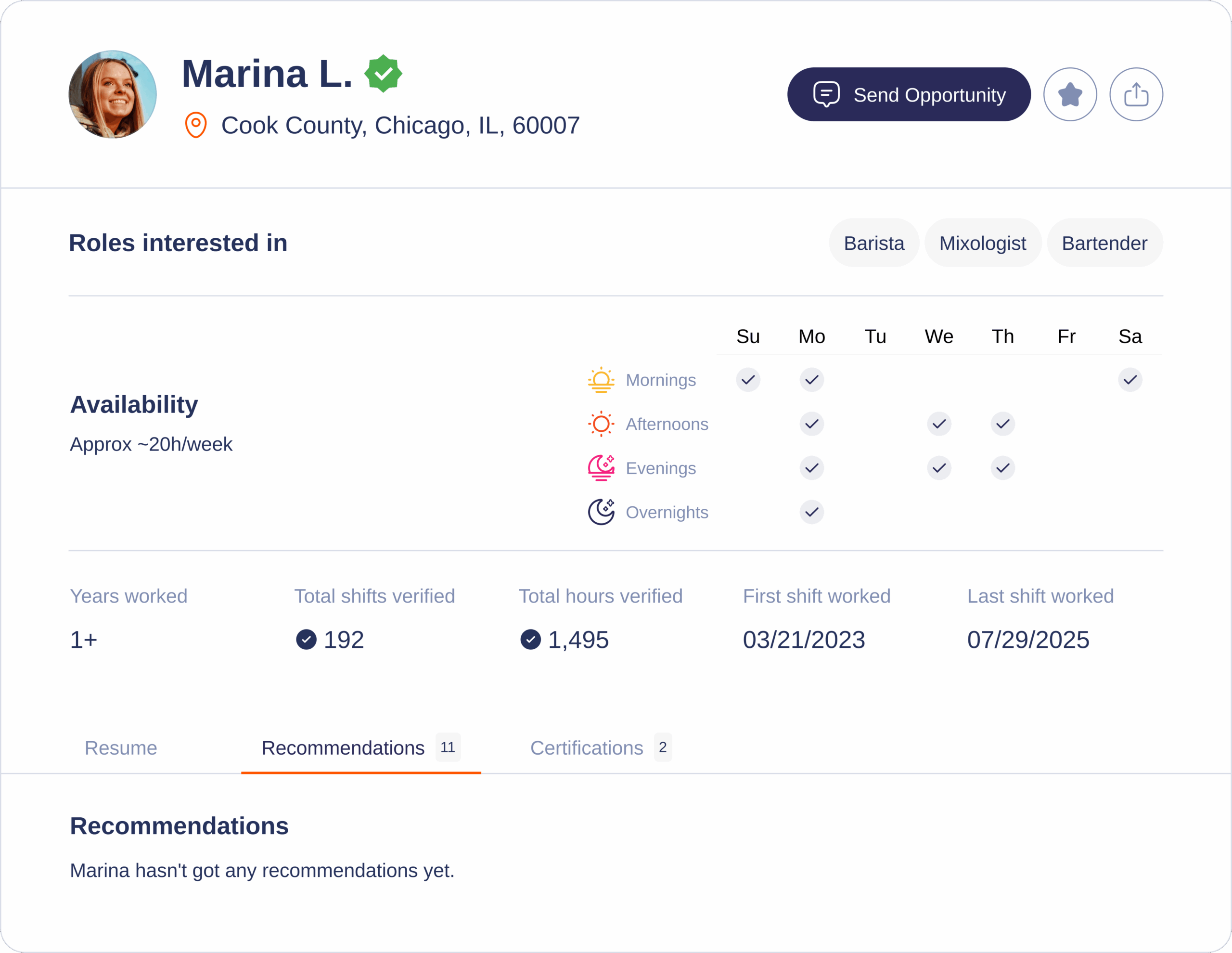 Experienced Available Reliable Shift Workers OpenSimSim